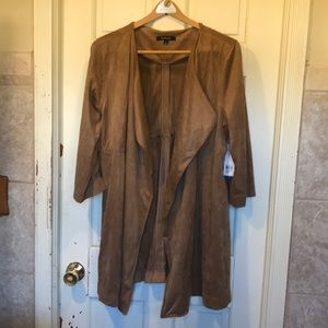 Tan faux suede Relativity jacket